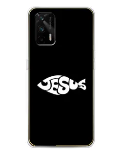 Чехол для Realme GT 5G с картинкой «Рыба Jesus»