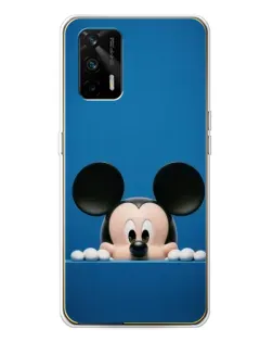 Чехол для Realme GT 5G с картинкой «Микки выглядывает»