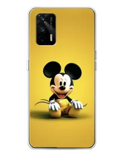 Чехол для Realme GT 5G с картинкой «Микки на желтом»