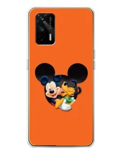 Чехол для Realme GT 5G с картинкой «Сердце Микки Минни»