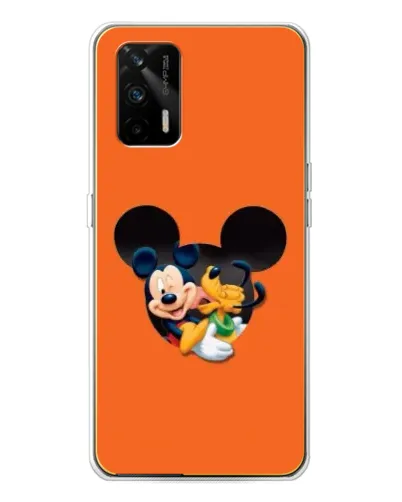 Чехол для Realme GT 5G с картинкой «Сердце Микки Минни»
