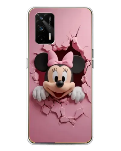 Чехол для Realme GT 5G с картинкой «Минни сквозь стену»