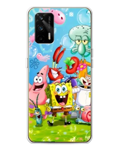 Чехол для Realme GT 5G с картинкой «Губка Боб и друзья» Чехол для Realme GT 5G с картинкой «Губка Боб и друзья»