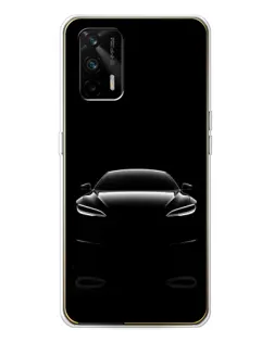 Чехол для Realme GT 5G с картинкой «Силуэт Tesla Night»
