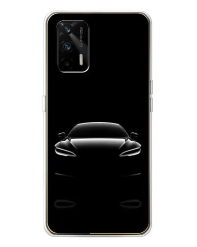 Чохол для Realme GT 5G з картинкою «Силует Tesla Night»