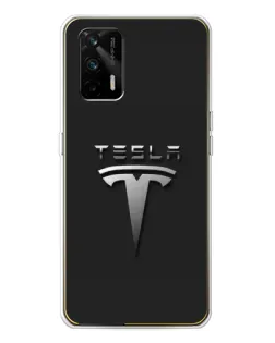 Чохол для Realme GT 5G з картинкою «Сталевий логотип Tesla» Чохол для Realme GT 5G з картинкою «Сталевий логотип Tesla»