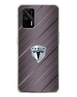 Чохол для Realme GT 5G з картинкою «Металева текстура Tesla» Чохол для Realme GT 5G з картинкою «Металева текстура Tesla»