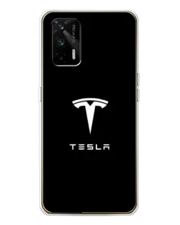 Чохол для Realme GT 5G з картинкою «Tesla White Logo» Чохол для Realme GT 5G з картинкою «Tesla White Logo»