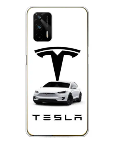Чохол для Realme GT 5G з картинкою «Tesla White Style»