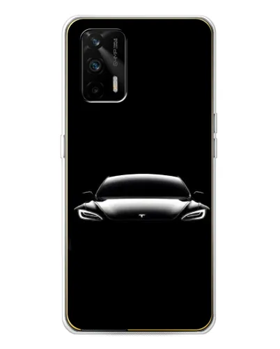 Чохол для Realme GT 5G з картинкою «Фари Tesla Night»