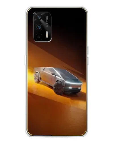Чохол для Realme GT 5G з картинкою «Cybertruck у пустелі»