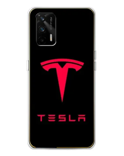 Чохол для Realme GT 5G з картинкою «Tesla Red Logo»