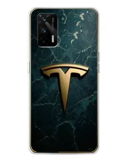 Чохол для Realme GT 5G з картинкою «Мармурова Tesla Gold» Чохол для Realme GT 5G з картинкою «Мармурова Tesla Gold»