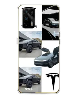 Чохол для Realme GT 5G з картинкою «Колаж Cybertruck Tesla» Чохол для Realme GT 5G з картинкою «Колаж Cybertruck Tesla»