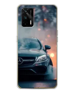 Чехол для Realme GT 5G с картинкой «Mercedes — ночной город»