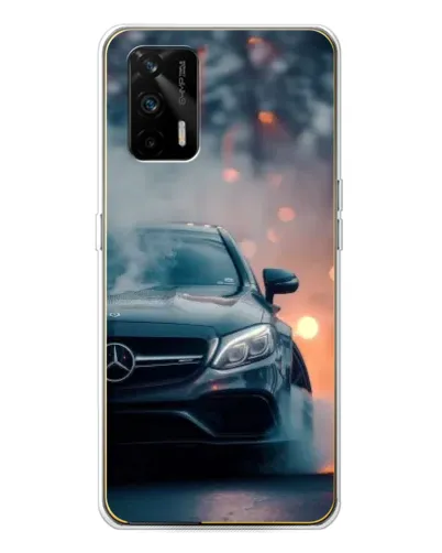 Чехол для Realme GT 5G с картинкой «Mercedes — ночной город»