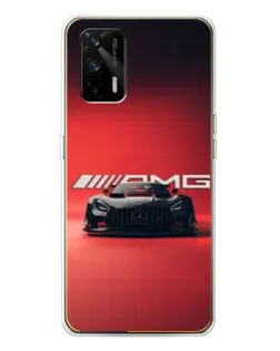 Чехол для Realme GT 5G с картинкой «Mercedes AMG — красная линия»