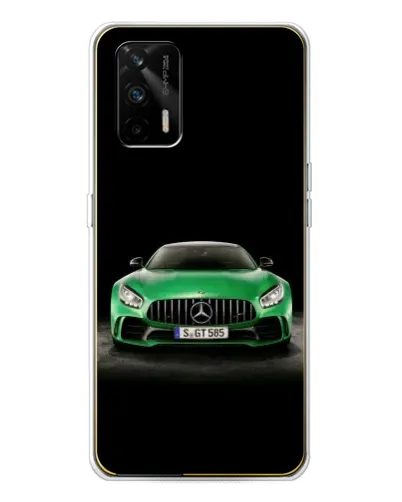 Чехол для Realme GT 5G с картинкой «Mercedes — неоновый лого»