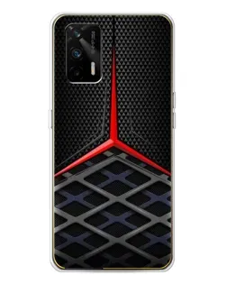 Чехол для Realme GT 5G с картинкой «Mercedes Carbon Grid»