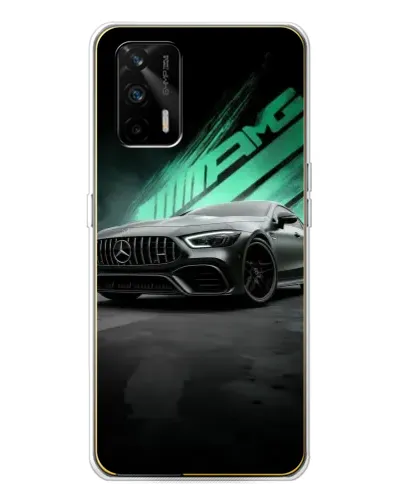 Чехол для Realme GT 5G с картинкой «Темный Mercedes AMG»