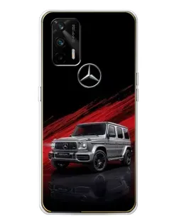 Чехол для Realme GT 5G с картинкой «Mercedes G-Class красный»