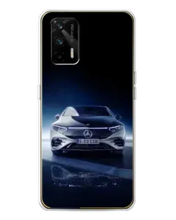 Чехол для Realme GT 5G с картинкой «Ночной Mercedes EQ»