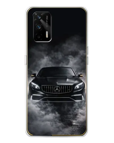 Чехол для Realme GT 5G с картинкой «Mercedes в дыму»