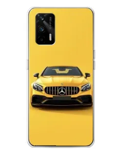 Чехол для Realme GT 5G с картинкой «Желтый Mercedes GT»