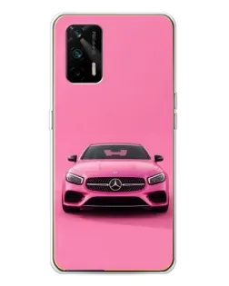Чехол для Realme GT 5G с картинкой «Розовый Mercedes AMG» Чехол для Realme GT 5G с картинкой «Розовый Mercedes AMG»