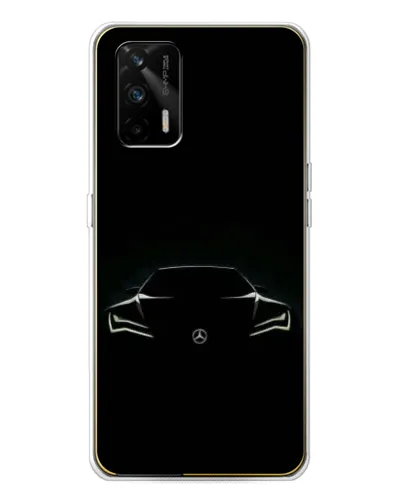 Чехол для Realme GT 5G с картинкой «Mercedes — силуэт авто» Чехол для Realme GT 5G с картинкой «Mercedes — силуэт авто»
