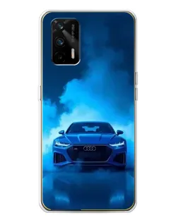 Чехол для Realme GT 5G с картинкой «Audi — голубая энергия»