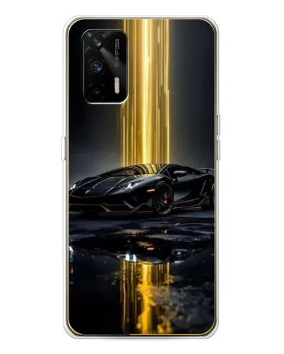 Чехол для Realme GT 5G с картинкой «Ночной Lamborghini драйв»