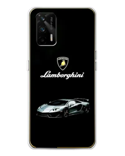 Чехол для Realme GT 5G с картинкой «Логотип Lamborghini классика»