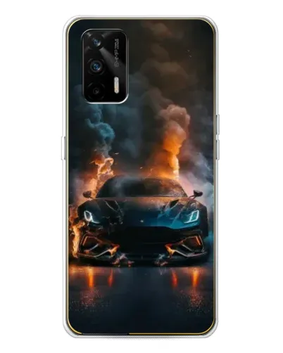 Чехол для Realme GT 5G с картинкой «Lamborghini дымная эстетика»