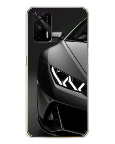 Чехол для Realme GT 5G с картинкой «Lamborghini фары детализация»