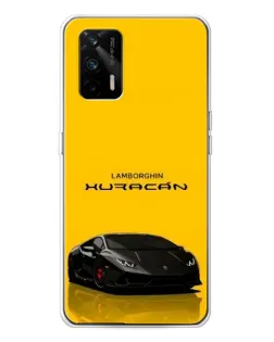 Чехол для Realme GT 5G с картинкой «Lamborghini Huracan черный»