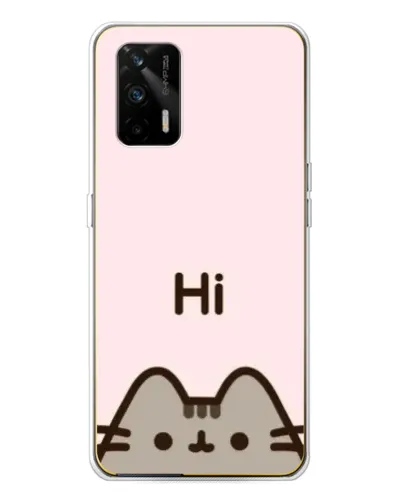 Чохол для Realme GT 5G з картинкою «Пушин каже Hi» Чохол для Realme GT 5G з картинкою «Пушин каже Hi»