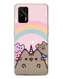 Чехол для Realme GT 5G с картинкой «Единорог Pusheen»