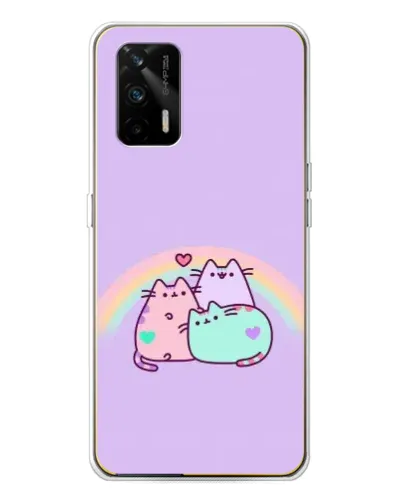 Чохол для Realme GT 5G з картинкою «Веселкові Пушини» Чохол для Realme GT 5G з картинкою «Веселкові Пушини»