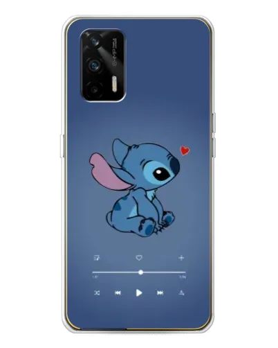 Чехол для Realme GT 5G с картинкой «Музыкальный Stitch»