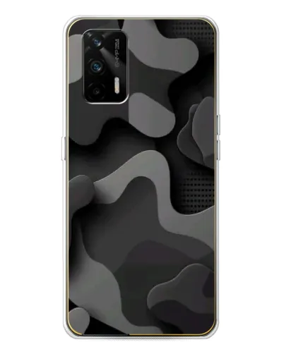 Чехол для Realme GT 5G с картинкой «Темный абстрактный камуфляж» Чехол для Realme GT 5G с картинкой «Темный абстрактный камуфляж»