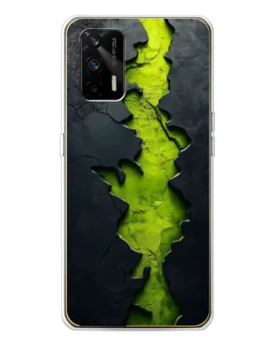 Чехол для Realme GT 5G с картинкой «Салатовый разлом скалы» Чехол для Realme GT 5G с картинкой «Салатовый разлом скалы»