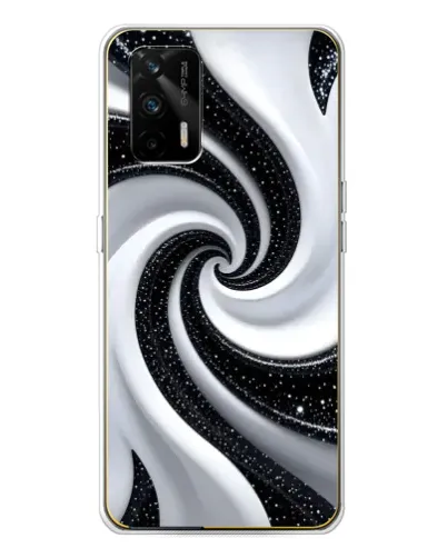 Чехол для Realme GT 5G с картинкой «Черно-белая спираль» Чехол для Realme GT 5G с картинкой «Черно-белая спираль»