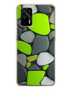 Чехол для Realme GT 5G с картинкой «Яркая неоновая галька»