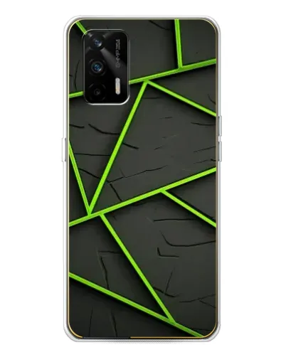 Чехол для Realme GT 5G с картинкой «Зеленые геометрические линии» Чехол для Realme GT 5G с картинкой «Зеленые геометрические линии»