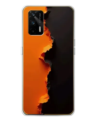 Чехол для Realme GT 5G с картинкой «Оранжевый разлом» Чехол для Realme GT 5G с картинкой «Оранжевый разлом»