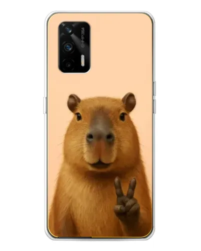 Чехол для Realme GT 5G с картинкой «Капибара виктория» Чехол для Realme GT 5G с картинкой «Капибара виктория»