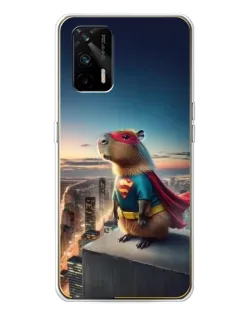 Чехол для Realme GT 5G с картинкой «Капи-мен супергерой»
