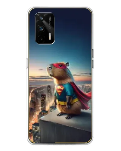 Чехол для Realme GT 5G с картинкой «Капи-мен супергерой» Чехол для Realme GT 5G с картинкой «Капи-мен супергерой»