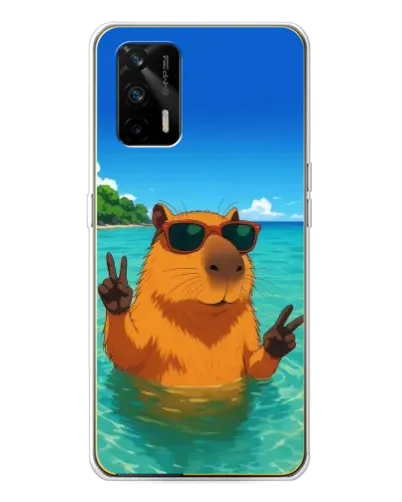 Чехол для Realme GT 5G с картинкой «Морская капибара» Чехол для Realme GT 5G с картинкой «Морская капибара»